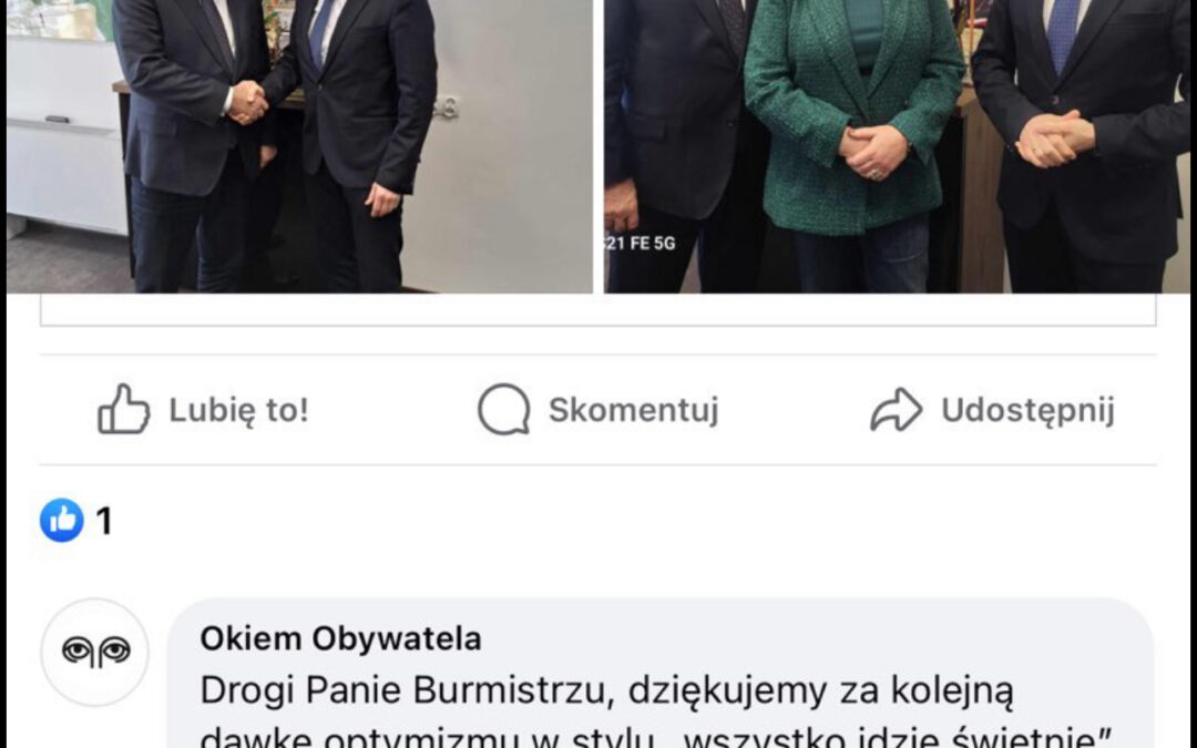 Cenzura Burmistrza Jacka Wiśniowskiego na FB